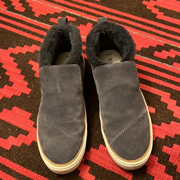 Tom’s grey suede Paxton slip on ankle boot size 7.5 - Picture 2 of 4
